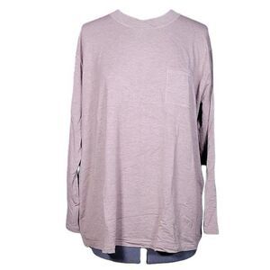 NWOT Isaac Mizrahi Live! SOHO French Terry Relaxed Knit Top Sz S